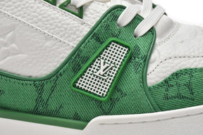 Louis Vuitton LV Trainer White Green