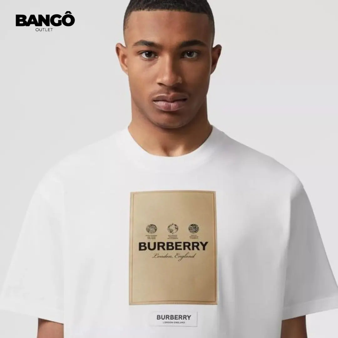 Camiseta BURBERRУ com Estampa Logo-Print