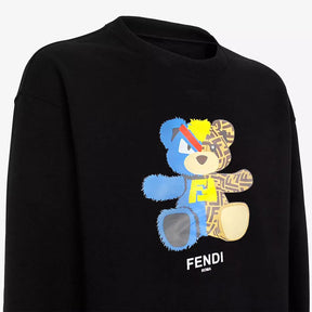 Moletom FendІ Logo Urso Preto