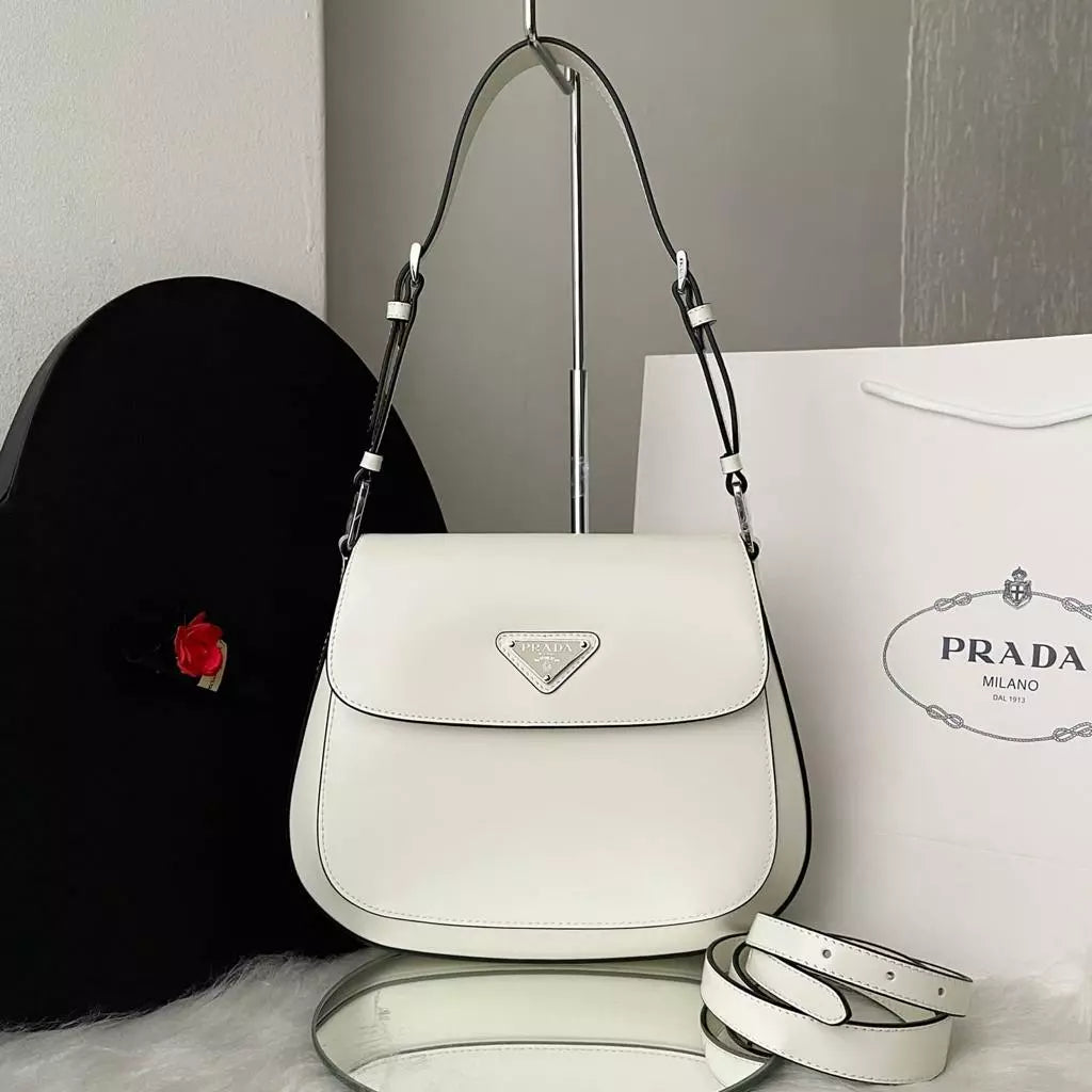 Bolsa de ombro Cleo Escovado PRADA - Cores variadas