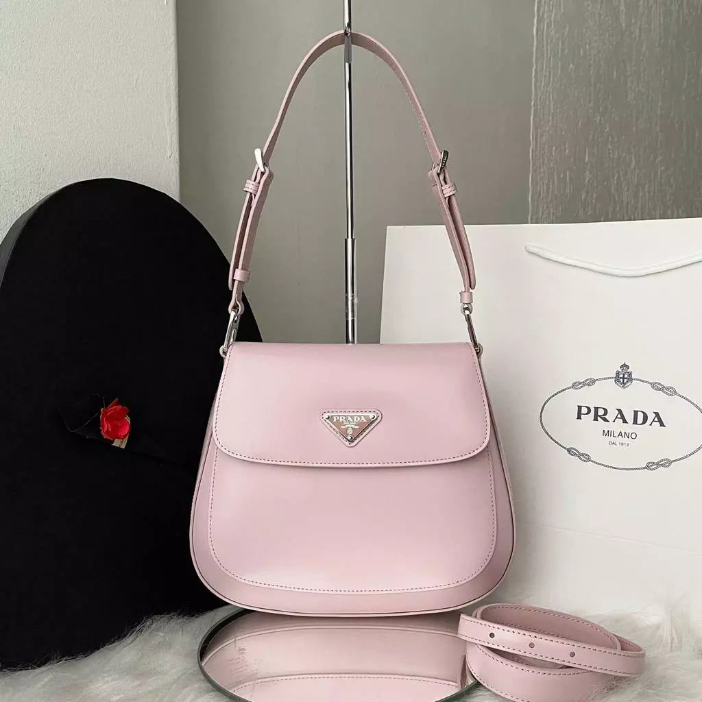 Bolsa de ombro Cleo Escovado PRADA - Cores variadas