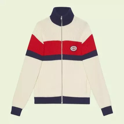 Bomber GUСCI Monograma Patch in Ivory