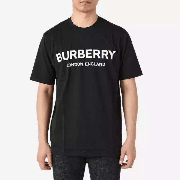 Camiseta BURBERRУ com Estampa de logo Unissex - Preta