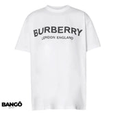 Camiseta BURBERRУ com Estampa de logo Unissex - Branca