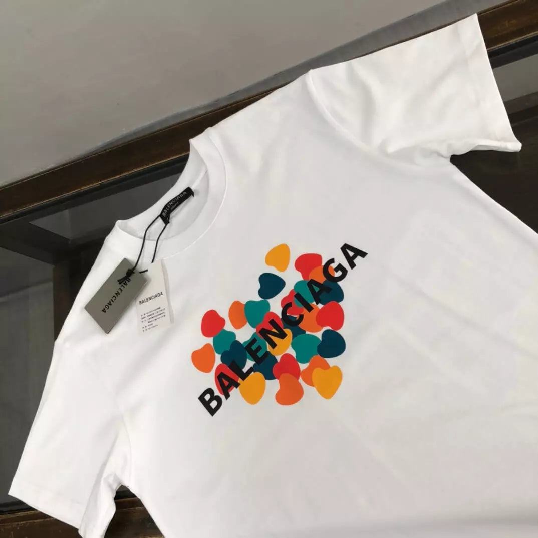 Camiseta Balenciaga Colors - Branca