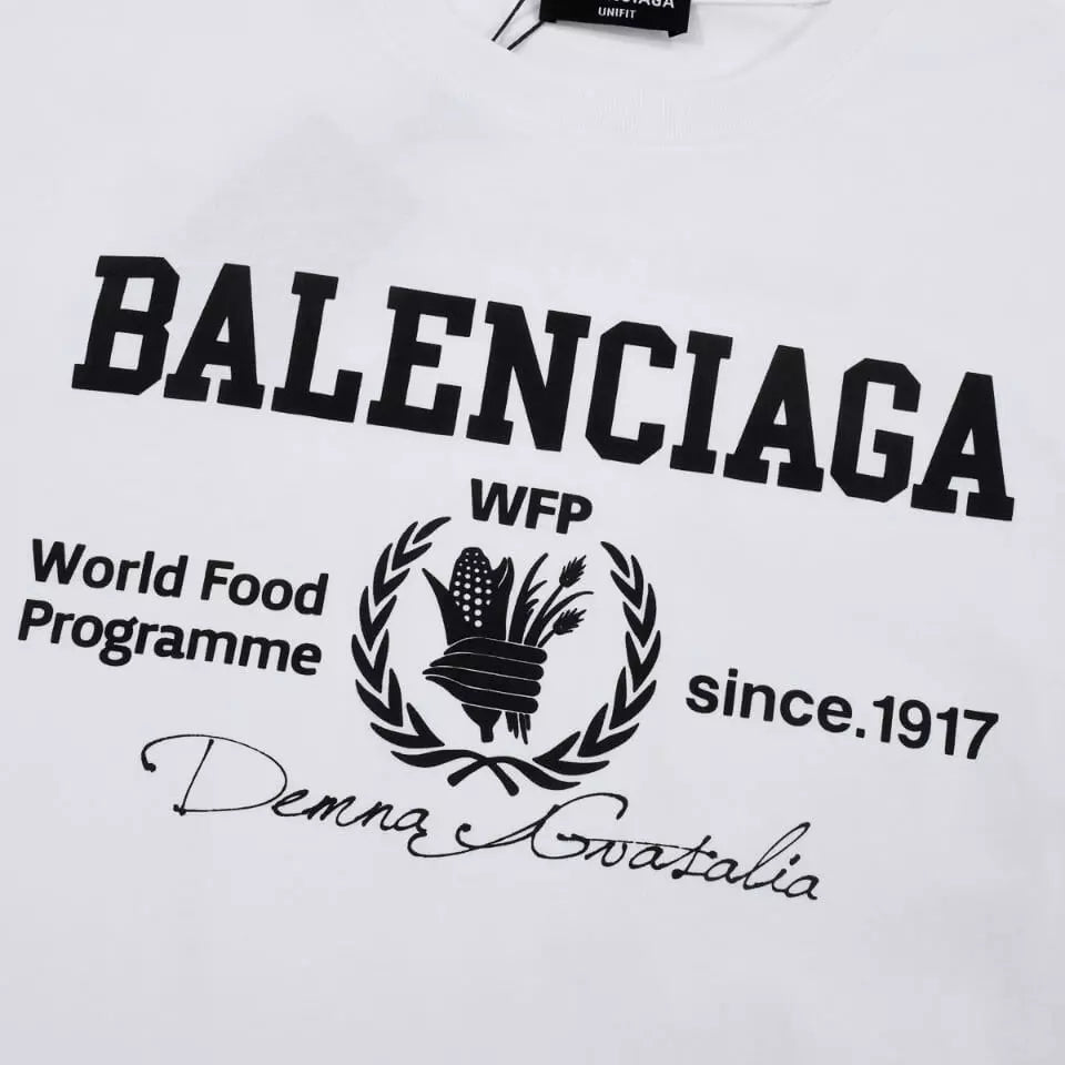 Camiseta Balenciaga World Food Programme - Branca