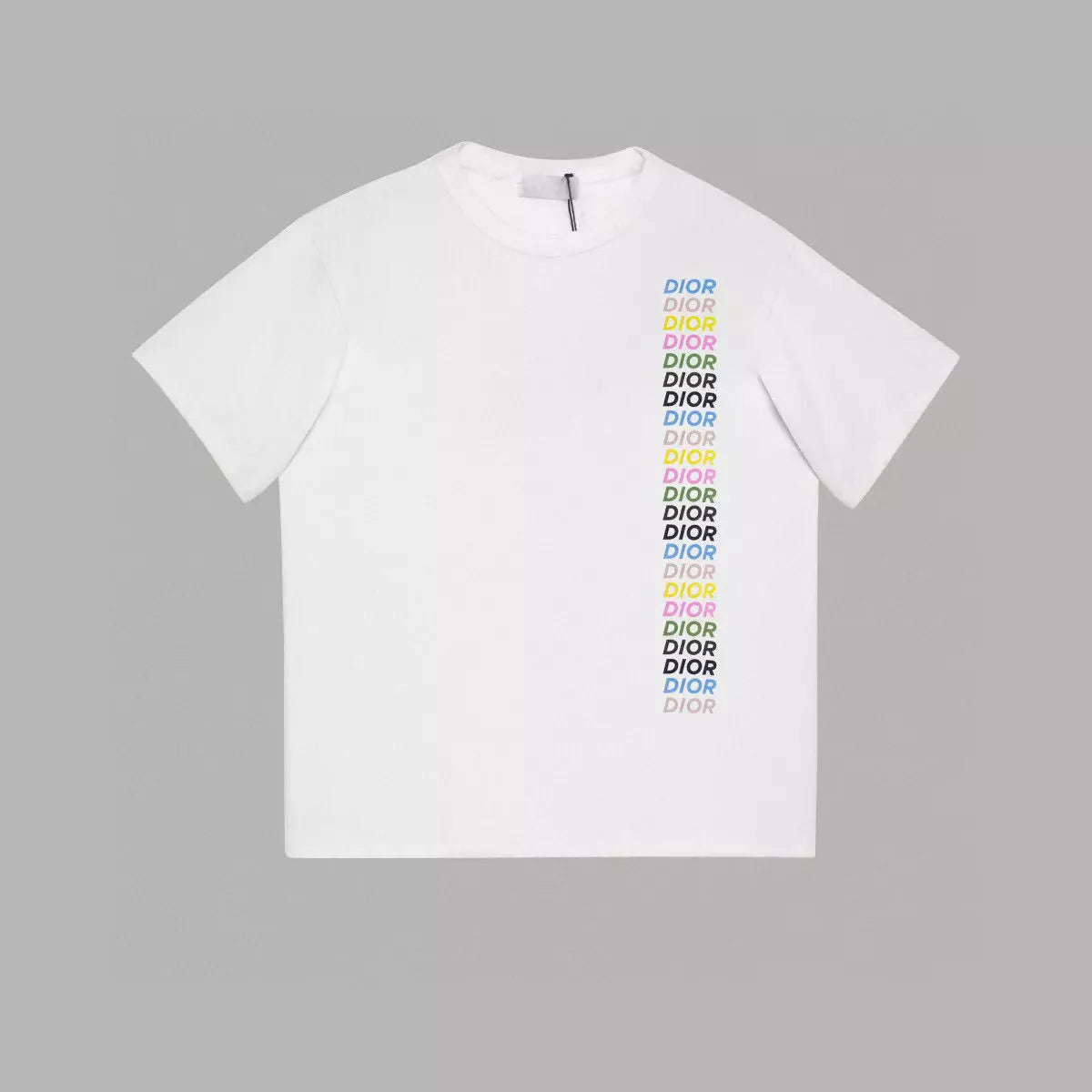 Camiseta CHRISTIAN DIOR Multi Color Logo Branco