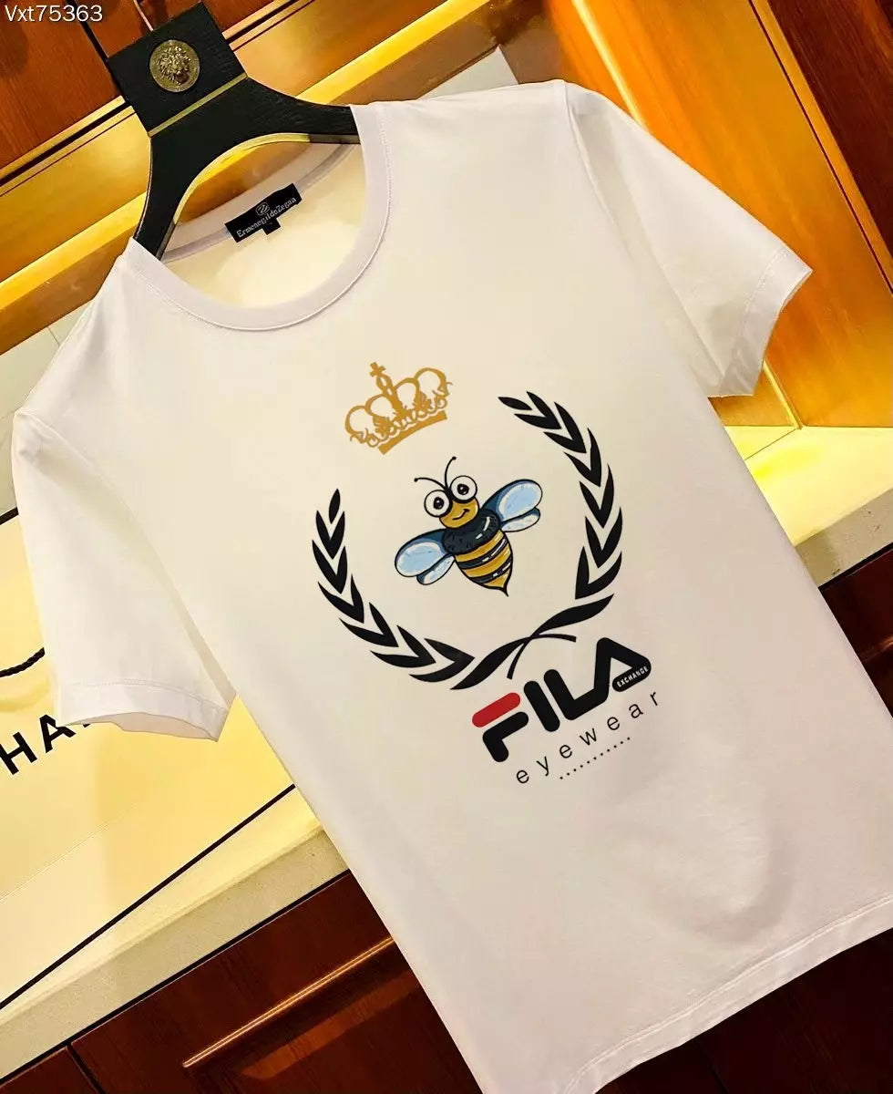 Camiseta FІLA Logo de Abelha - Branca