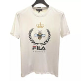 Camiseta FІLA Logo de Abelha - Branca