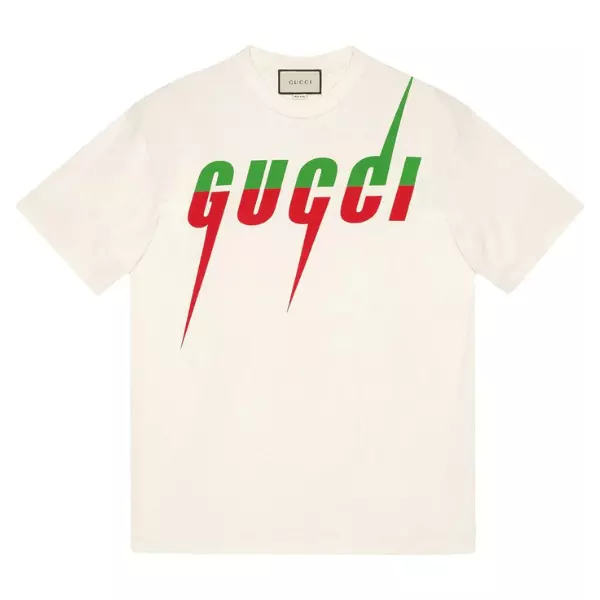 Camiseta GUCCІ Blade print - Branca