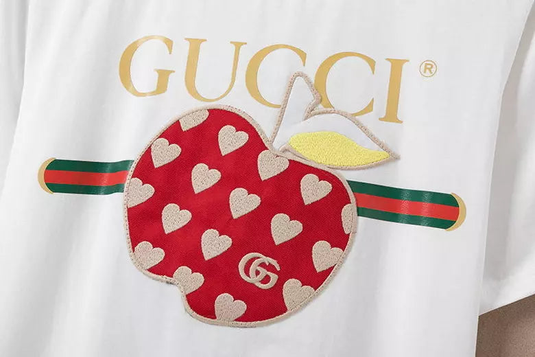 Camiseta GUСCI estampa logo Maçã