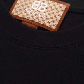 Camiseta Gucci Balenciaga Estampa do Coelho - Preta