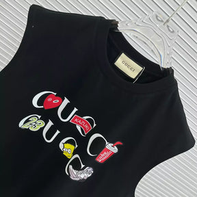 Camiseta Gucci Manga Curta - Preto