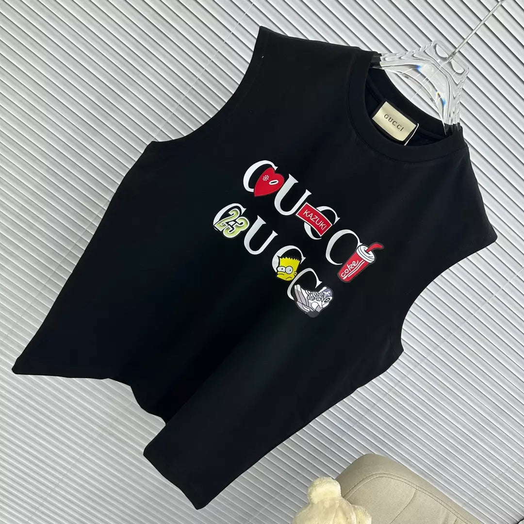 Camiseta Gucci Manga Curta - Preto