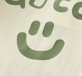 Camiseta Gucci Smile Face - Bege