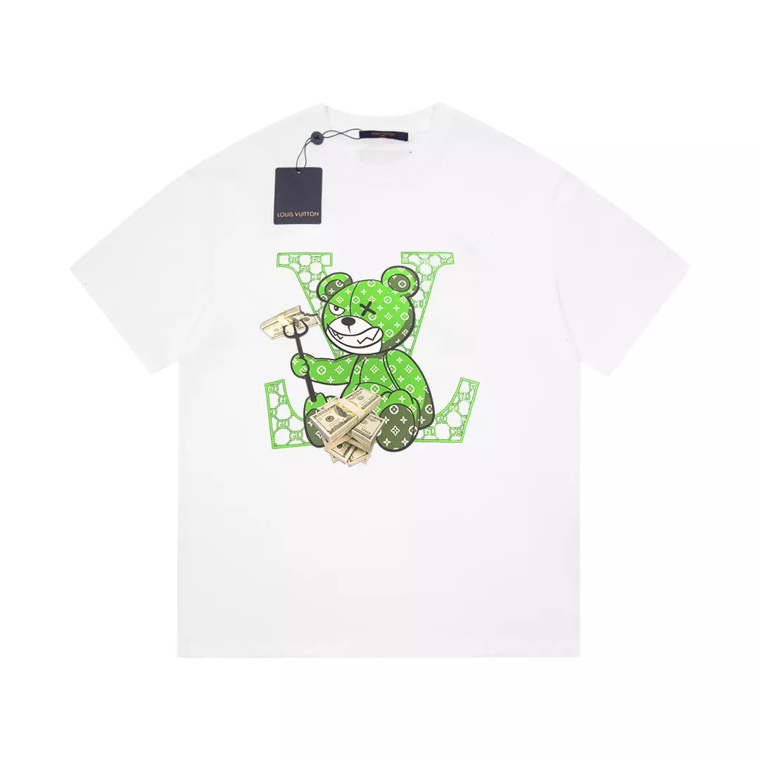 Camiseta LOUІS VUIТТON Logo de urso - Branca