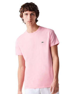 Camiseta LАCОSTE Estampa de Logo - Rosa