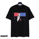 Camiseta Louis Vuitton America Men - Preto