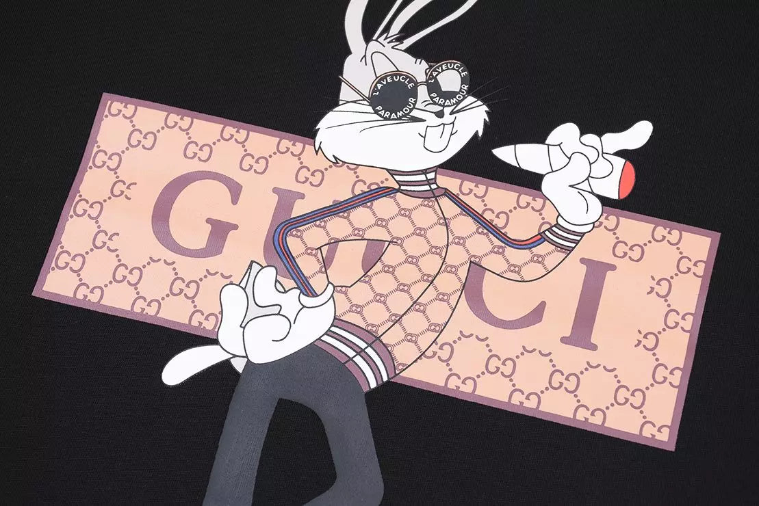 Camiseta logo Bugs Bunny - Preta