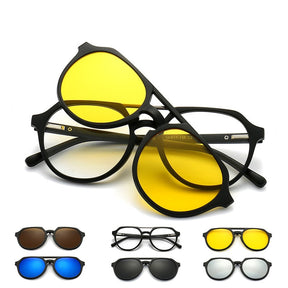 OCULOS DE SOL MAGNÉTICO|COMPRE 1 E LEVE 6 LENTES POLARIZADAS