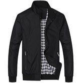 Jaqueta Masculino Bomber forro Xadrez - Preto