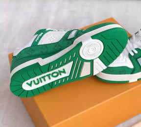 Louis Vuitton LV Trainer White Green