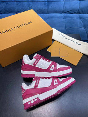 Louis Vuitton LV White Pink Leather