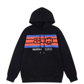 Moletom Balenciaga x Gucci Striped Collab - Preto