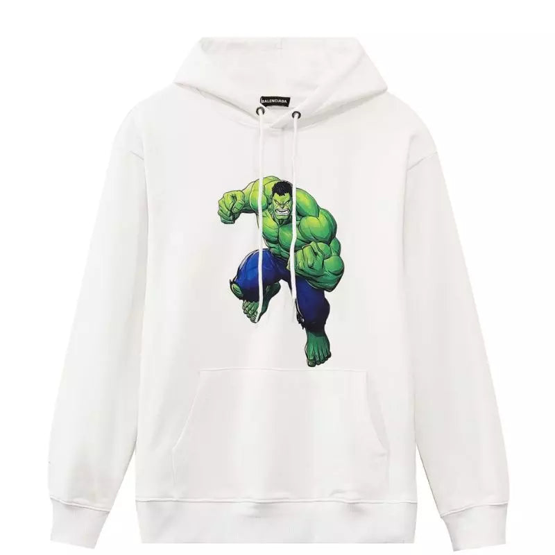 Moletom Hulk Smash com Capus - Branco