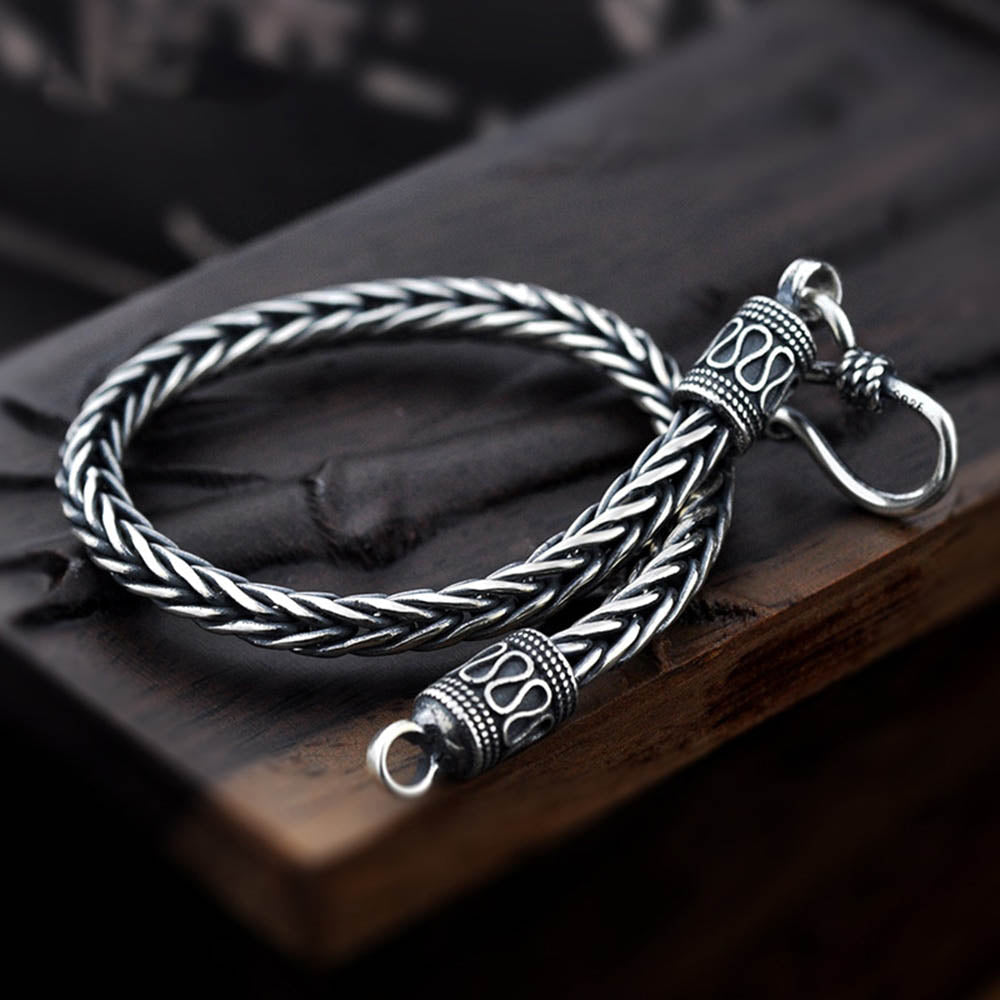 Pulseira Masculina Bangô Fusion em Prata 925