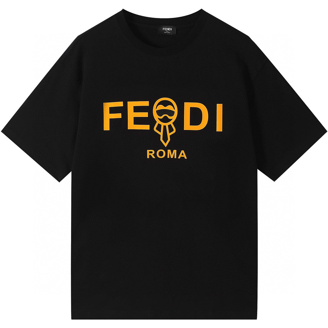 Camiseta Premium Fendi Roma - Preto