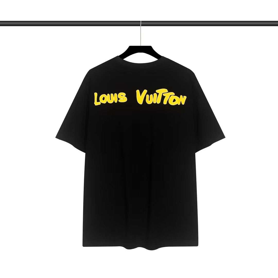 Camiseta Louis Vuitton Neon Bold - Preto