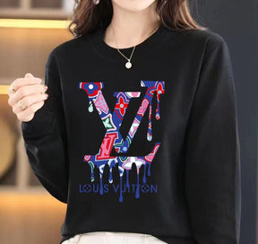 Moletom Louis Vuitton Floral Drip - Preto