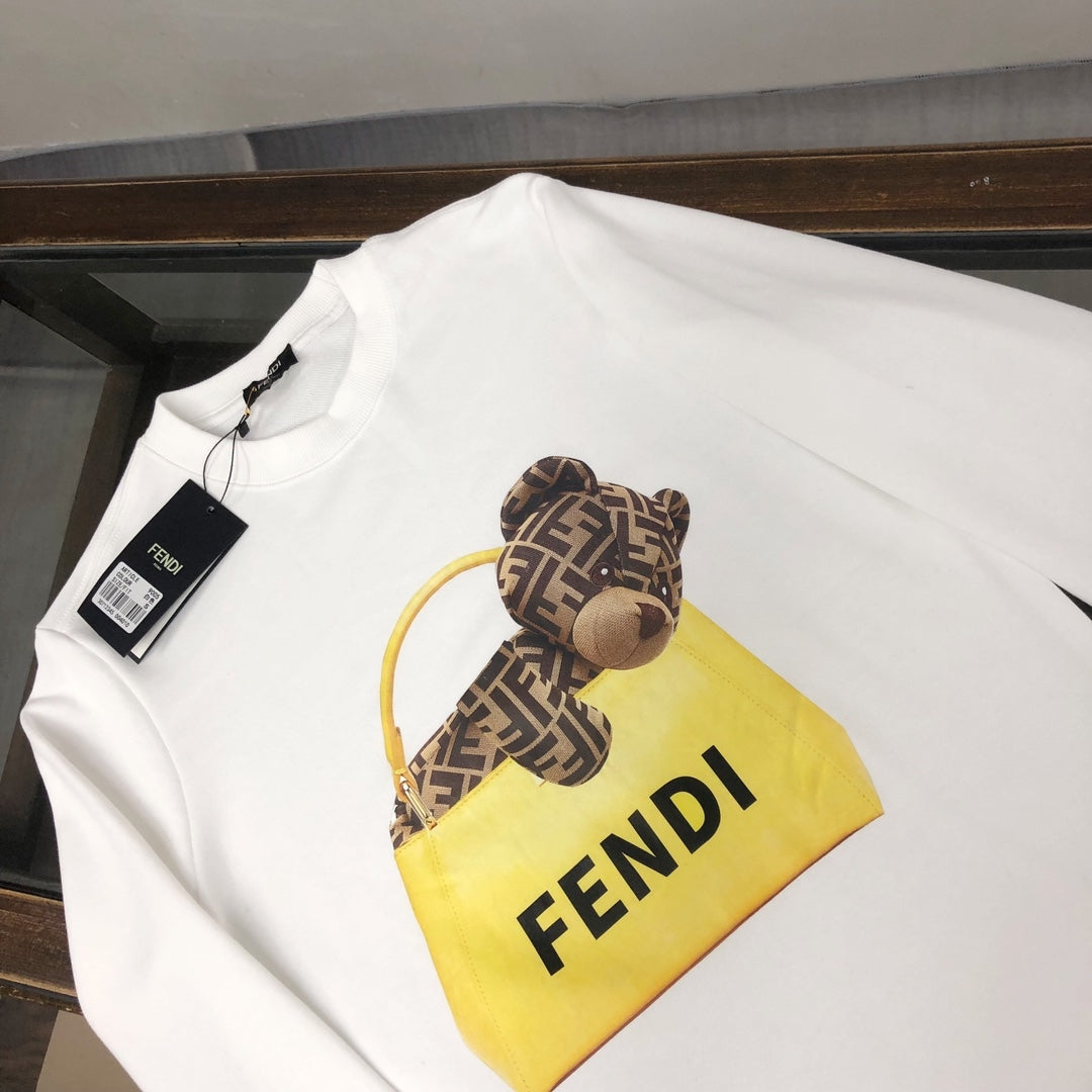 Moletom Fendi Teddy Bag Branco