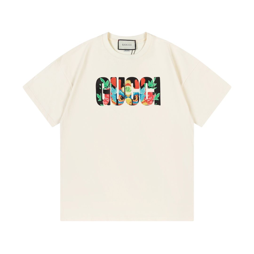 Camiseta Gucci Floral Elegance - Bege