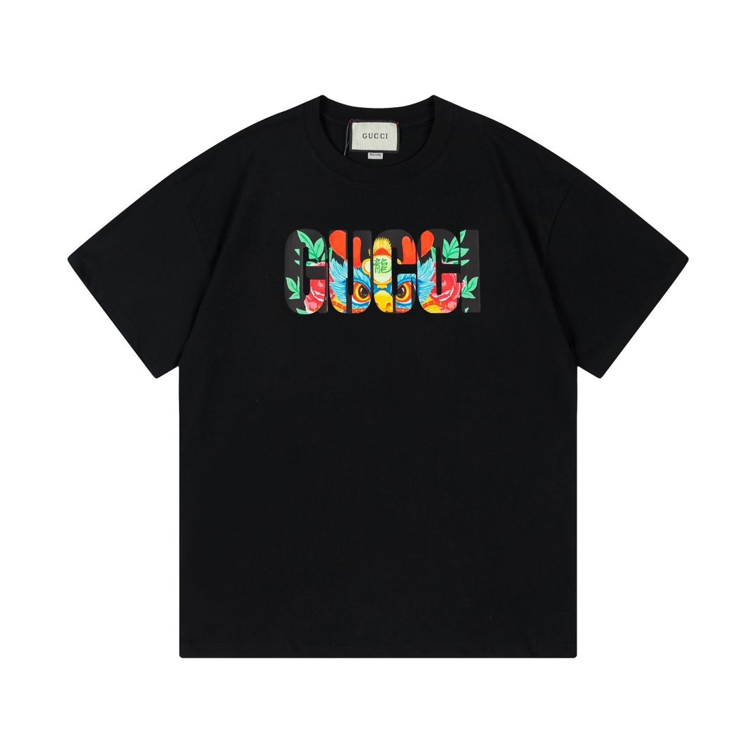 Camiseta Gucci Floral Elegance - Preto