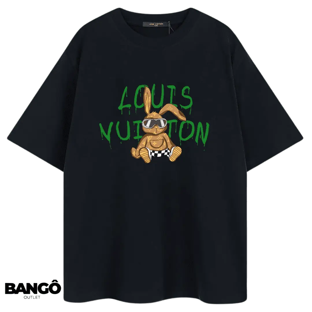 Camiseta Louis Vuitton Coelho - Preto