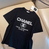 Camiseta CHANEL True Cambon Paris- preta