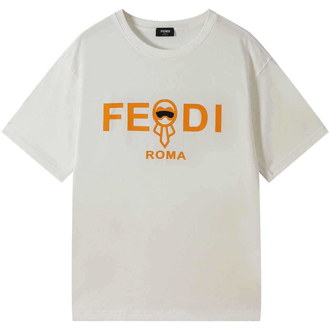 Camiseta Premium Fendi Roma - Branco