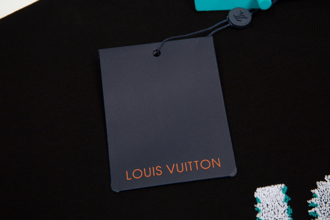 Camiseta Louis Vuitton Neon Burst Preto