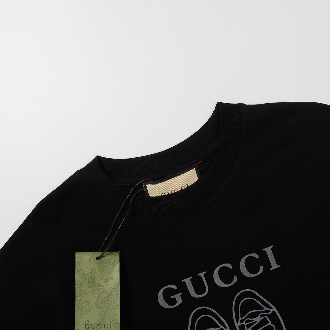 Camiseta Gucci Estampa Tênis - Preto