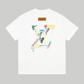 Camiseta Louis Vuitton Drip Art Branco