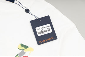 Camiseta Louis Vuitton Drip Art Branco