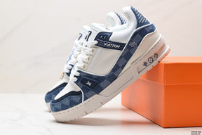 Louis Vuitton LV Trainer Monogram Denim White Blue