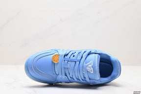 Louis Vuitton Trainer Blue Embossed Monogram