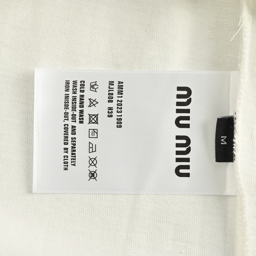 Camiseta Miu Miu White Icon Edition Branca