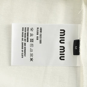 Camiseta Miu Miu White Icon Edition Branca